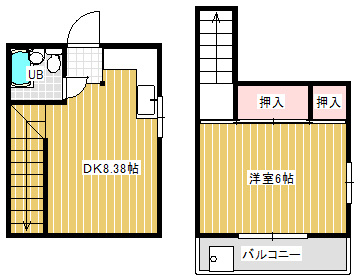 フラット白山第一の間取り