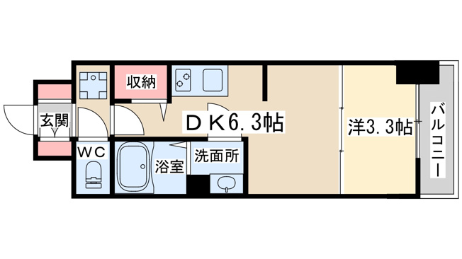 【間取り】 | BPRレジデンス天満橋