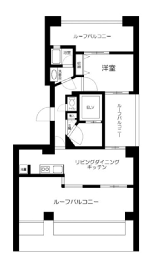 スカイコート蒲田第6の間取り|間取り