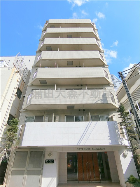 スカイコート蒲田第6の外観|2006年6月築　RC鉄筋コンクリート造地上8階建て総戸数37戸の分譲賃貸マンション　
東京都大田区西蒲田8丁目　JR京浜東北線蒲田駅近