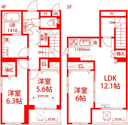 Riz Raffine湘南の間取り
