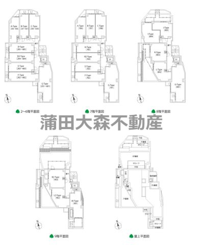 ル・リオン南大井の区画図