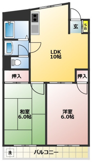 【間取り】 | 三高・徳丸パークハイツ