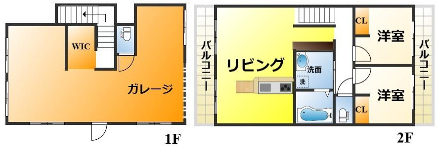 赤坂台ガレージハウスの間取り