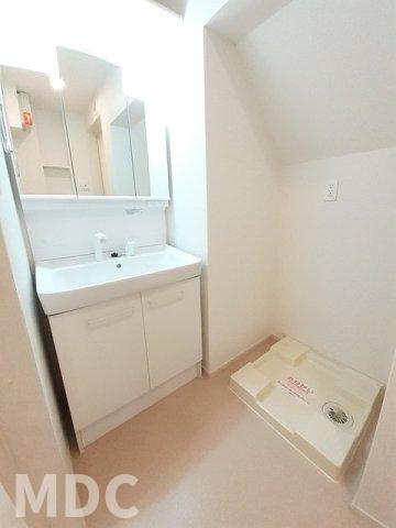 徳島市八万町夷山のアパートの洗面所