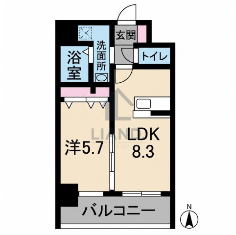 クロス天神南　春吉小学校区の間取り|クロス天神南
