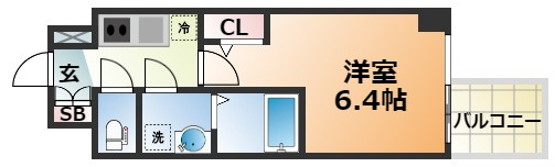 エスリード神戸三宮ヒルズの間取り