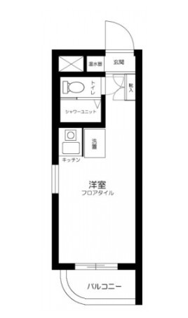 中野区大和町３丁目の賃貸マンションの間取り