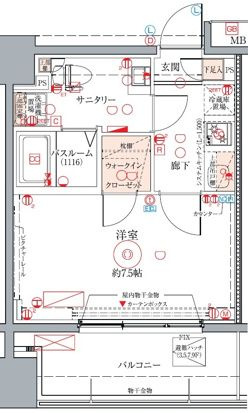 【間取り】 | クレヴィスタ蒲田Ⅱ