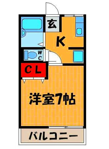 グランコート・フェイマスBの間取り