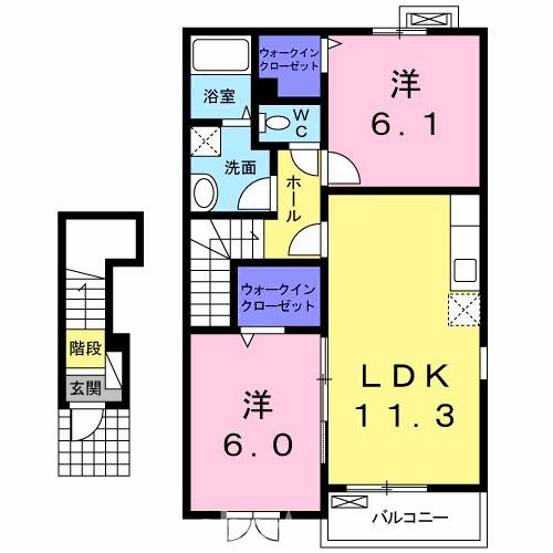 アルフォート藍住の間取り