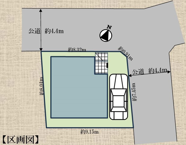 【横浜市泉区白百合3丁目11-6新築戸建て】★仲介手数料無料★（西が岡小学校・領家中学校）の区画図