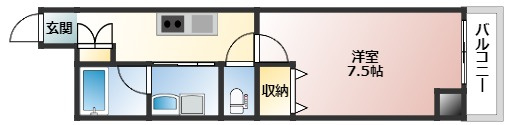 Pablo観音本町Ⅰの間取り