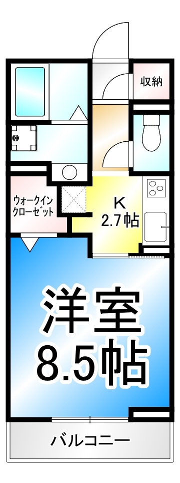 トリシア富竹の間取り