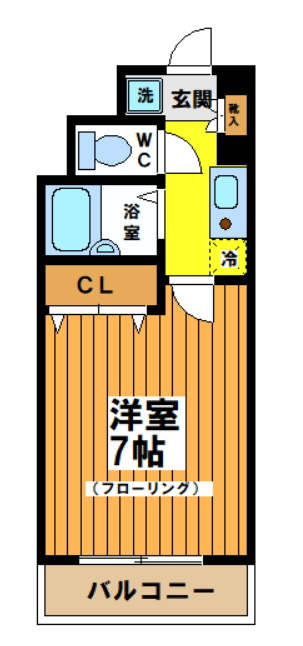 レヴィールシティ西新宿の間取り