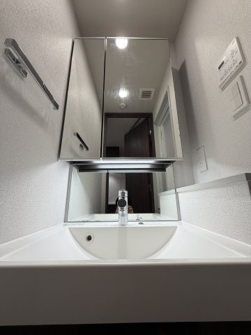 コンシェリア品川南 ＴＨＥ ＧＲＡＮＤ ＲＥＳＩＤＥＮＣＥの洗面所|コンパクトで使いやすい洗面所
