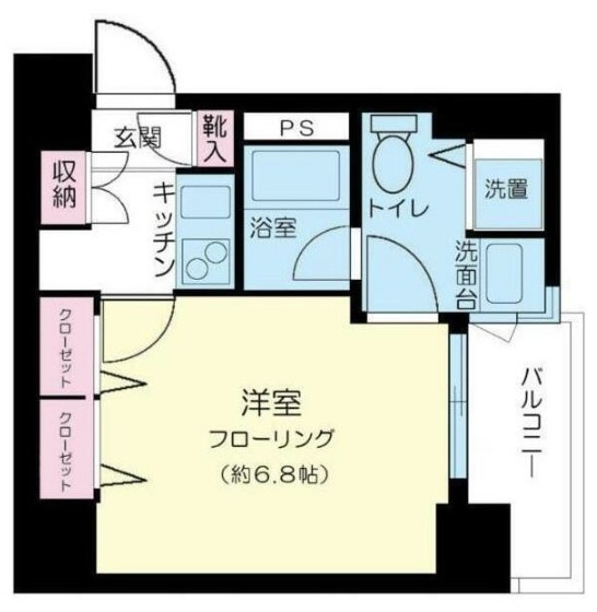 パレステュディオ日本橋東壱番館の間取り|間取りです。