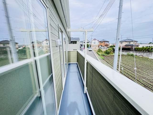 松戸市六実５丁目新築戸建（六実第12）のバルコニー|東向きワイドバルコニー