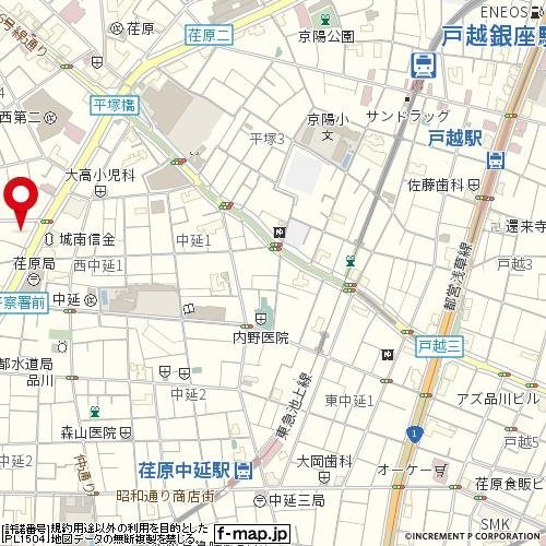 アヴィニティー品川戸越の地図