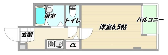 大阪市東淀川区柴島２丁目の賃貸マンションの間取り