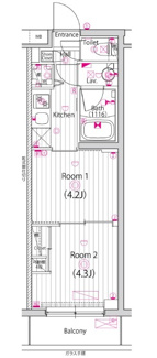 【間取り】 | ガーラ・ヒルズ千歳烏山 | 間取りです。