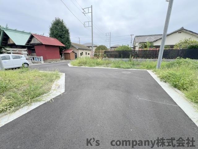 ◎茅ヶ崎市松尾　建築条件なし　売地　区画1の前面道路含む現地写真|前面道路の様子です◇