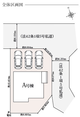 新築　所沢市林３丁目の区画図