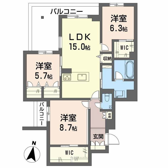 【間取り】 | Ｍｏａｎａ　Ｇａｒｄｅｎ　水前寺
