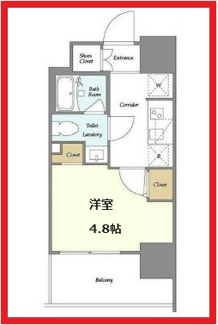 【間取り】 | ラドゥセール四ツ木イースト