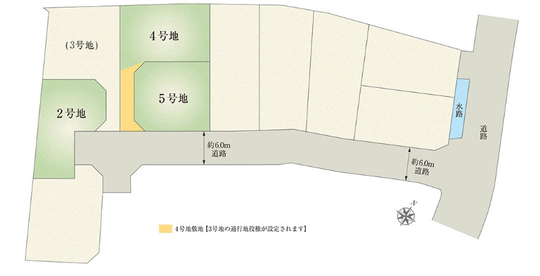 売新築戸建　三島市徳倉2丁目の区画図