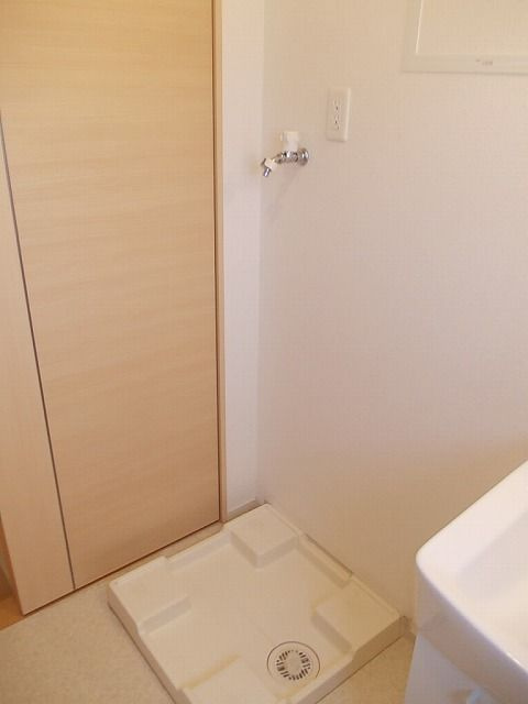 フランの洗面所|室内洗濯機置き場