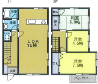 【間取り】 | 中古　JR相模線　南橋本駅　下九沢