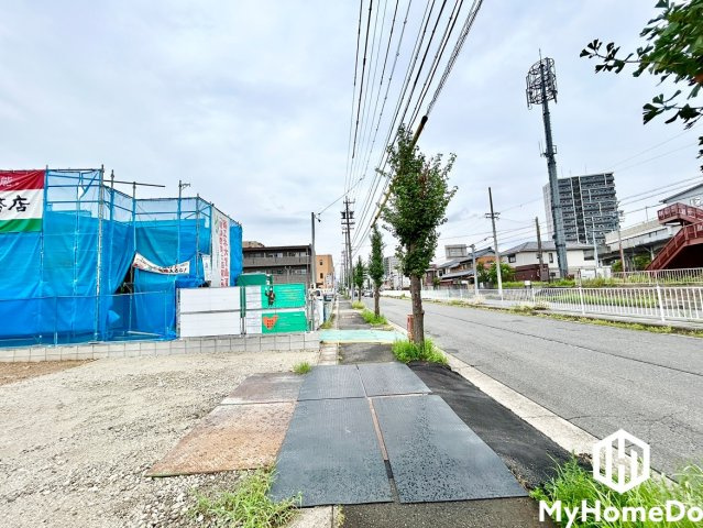 春日井市勝川町　6期の前面道路含む現地写真