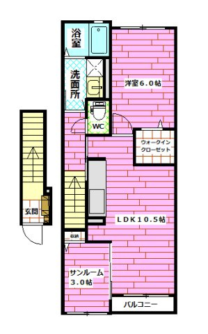 メゾンドグリシーヌの間取り