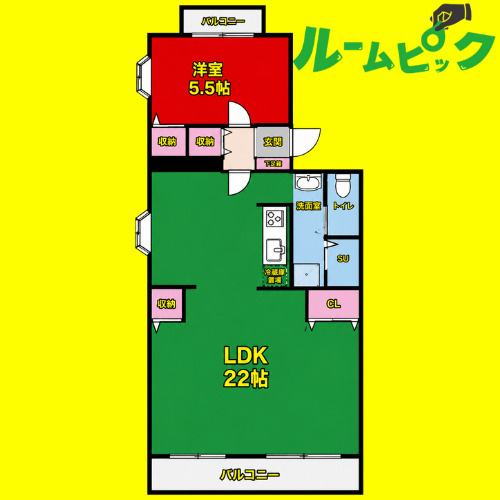 ダイアパレス白壁　名古屋市賃貸　仲介手数料無料の間取り