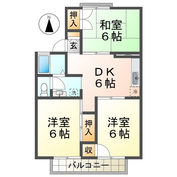 セジュール東落合の間取り
