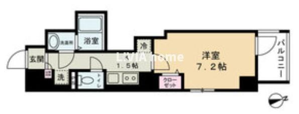 大田区大森北６丁目の賃貸マンションの間取り