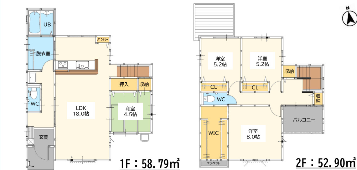 佐賀市大和町大字尼寺7期1区画 13号棟の間取り