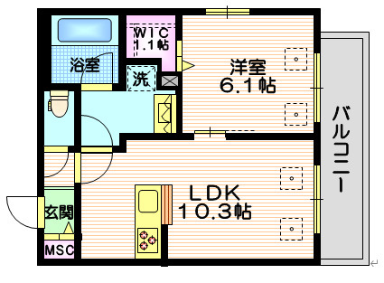 仮称　新石川1丁目メゾン西棟の間取り