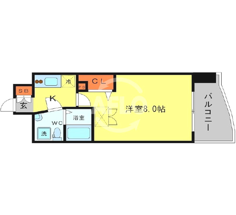 AFFLUENCE難波（アフルエンスナンバ）の間取り|AFFLUENCE難波　間取り
