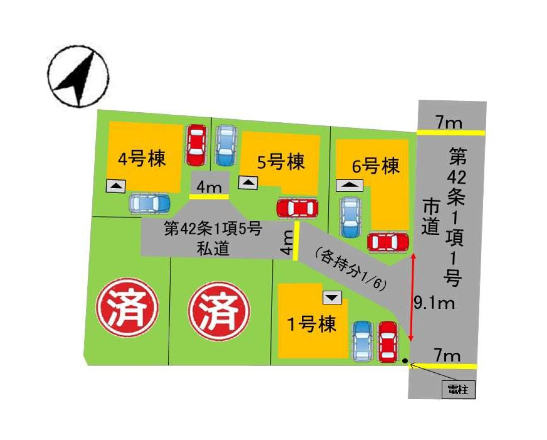 福岡市博多区麦野1丁目第1-4棟（1号棟）の間取り