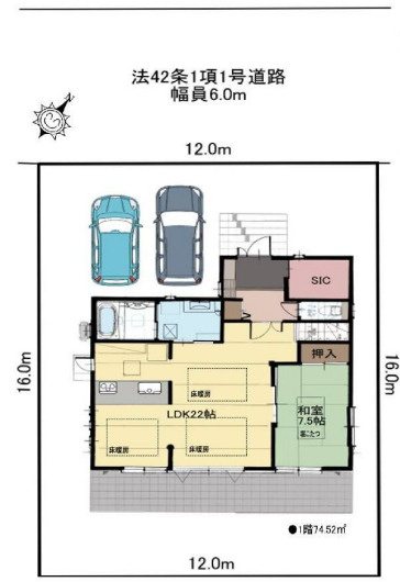 八王子市みなみ野5丁目の区画図