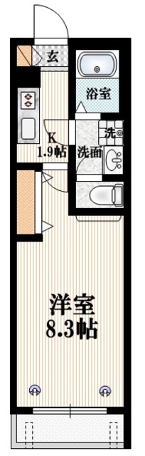 グレーヌの間取り|★最上階角部屋★南向きの明るいお部屋★