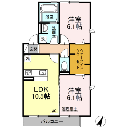 セトル B棟の間取り