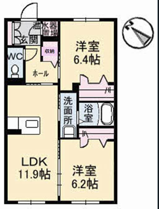 メゾン・カンフリエ井口の間取り