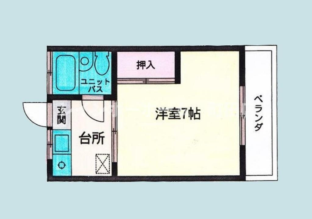 前田ハイツ※初期費用分割あと払いサービス利用可能物件の間取り