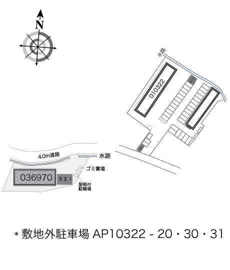 廿日市市上平良のアパートの区画図|画像4
