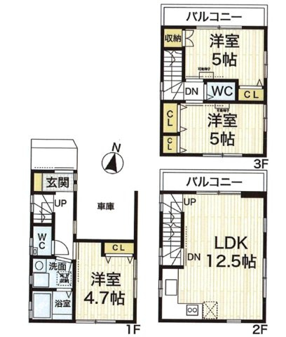 東出町3丁目の間取り|光が沢山取り込める全室2面採光なので、日差しを長時間受ける事が出来る暖かいお部屋です。
