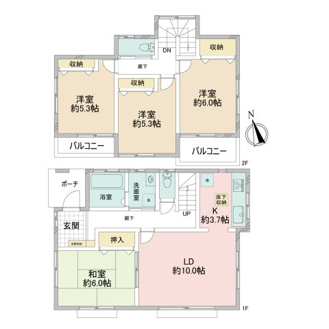 【間取り】 | 海老名市社家2丁目 中古戸建 全1棟