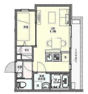 ＫＬＥＩＳ高砂の間取り|間取りです。